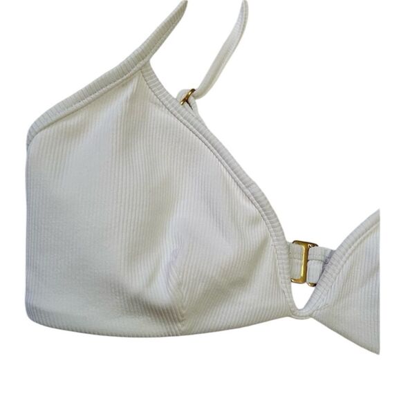 L*Space NWT Eco Chic Econyl® Helena Bikini Top In White Size Small - Picture 11 of 11